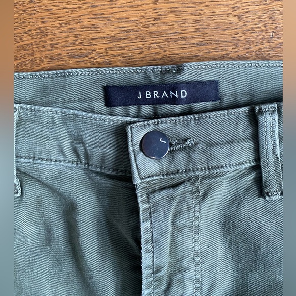 J BRAND | Green Jungle Mid Rise Distressed Skinny Jeans - Size 29 - Picture 3 of 7
